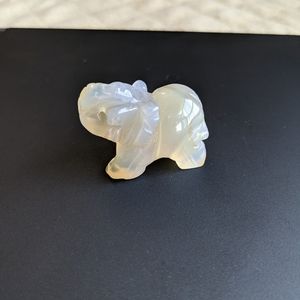 *3 for $35* Gray Agate Stone Elephant